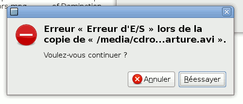 i/o error: votre pire cauchemar